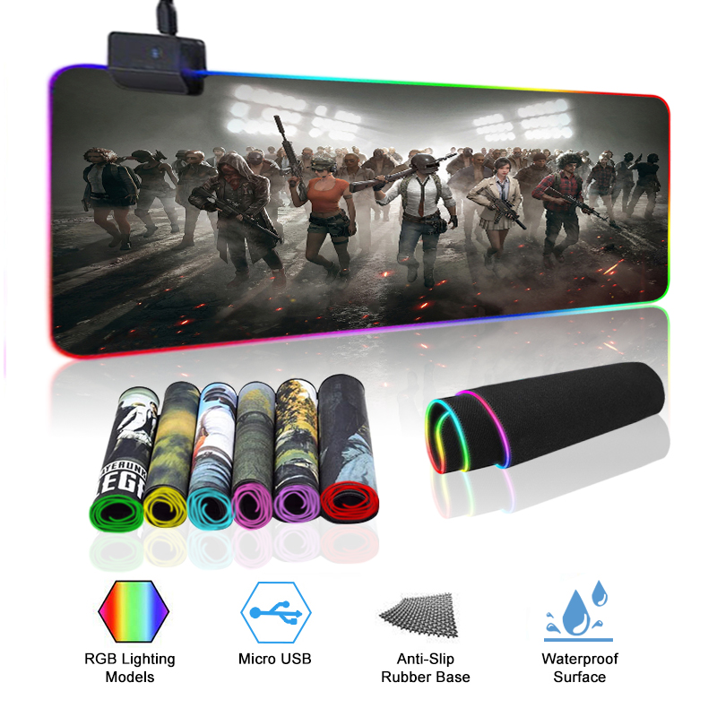 Mousepads Led Leather Extended Xxl Gamer Gaming Large Sublimation Custom Logo Printed Rgb Mouse Pad