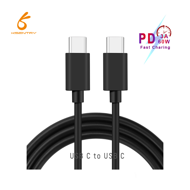 ABS shell TPE 1m type c to type c PD 60w 100w fast charging data cable