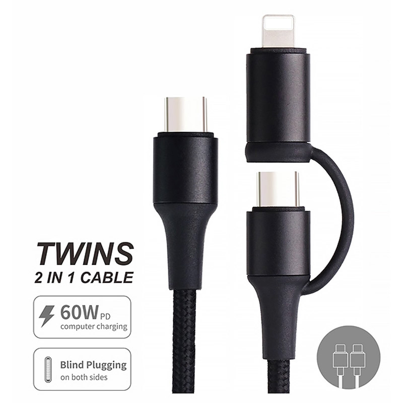 New Design Product 60W USB 3.0 to USB Type C Fasting Charging Cable for Mobile Phone Data USB Cable 1M
