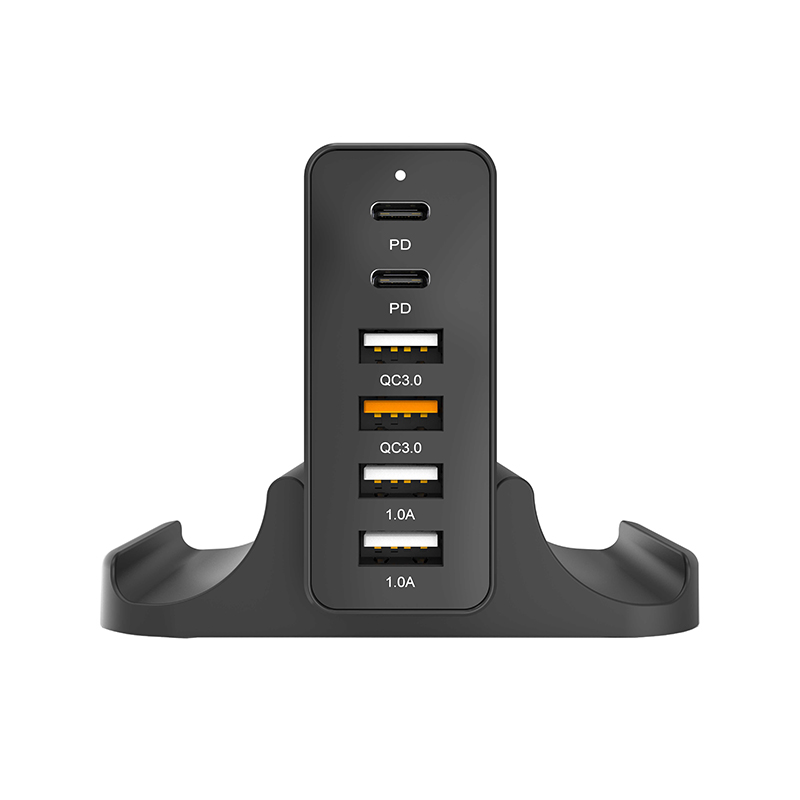 Factory Wholesale PC V0 75W Portable PD Mobile Phone Charging Dock Station Multiple usb Charger Station for phone/Tablet