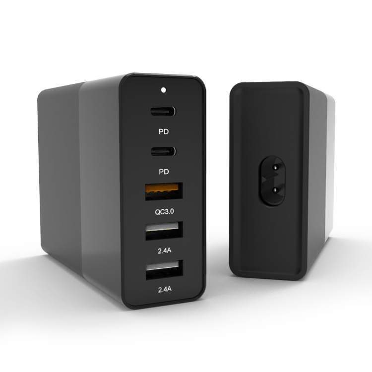 Hot Selling Amazon PC V0 65W 5 in 1 Desktop Mobile Phone Charging Dock Station Portable USB Charger Station With PD /QC 3.0