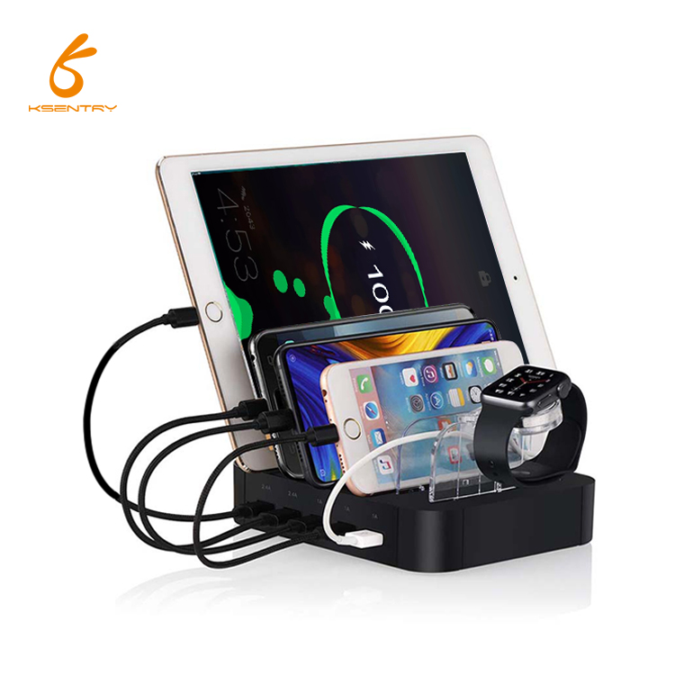 Charger stand 5 port multi portable desktop phone usb charging station