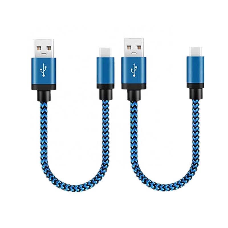 Fast Charging Data Transferring 3A 2.4A Nylon Braided USB to Type C Cable
