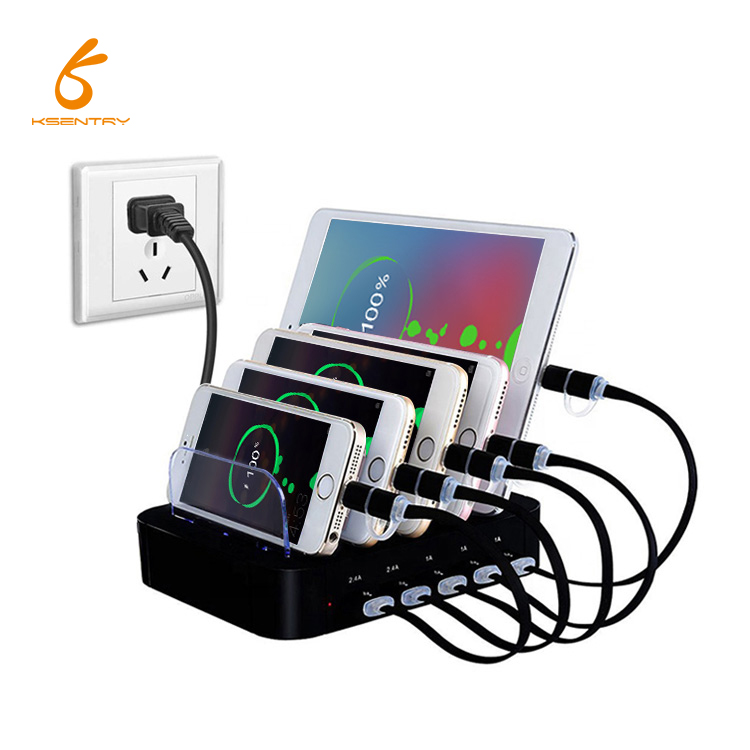 ABS PC Made 30W Output 5 Ports USB Charging Dock Station for Multi Devices Cell Phone fast charging USB Charger station