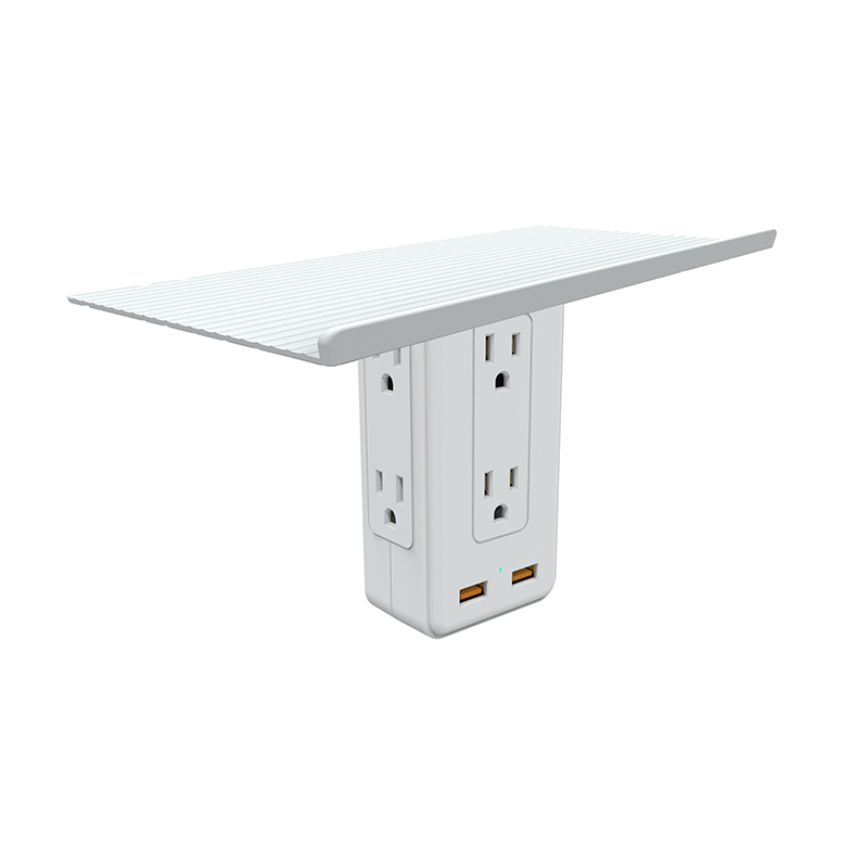 3.0 Amp USB Port 6 Extender Wall Outlet Plug with Socket Enclosure