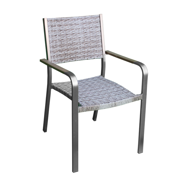 Luxury Alu. frame in powder coating  outdoor dining chair