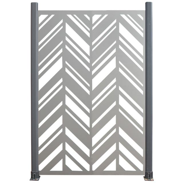 Modern design laser cut Aluminum Composite Plastic fence panel home yard panels