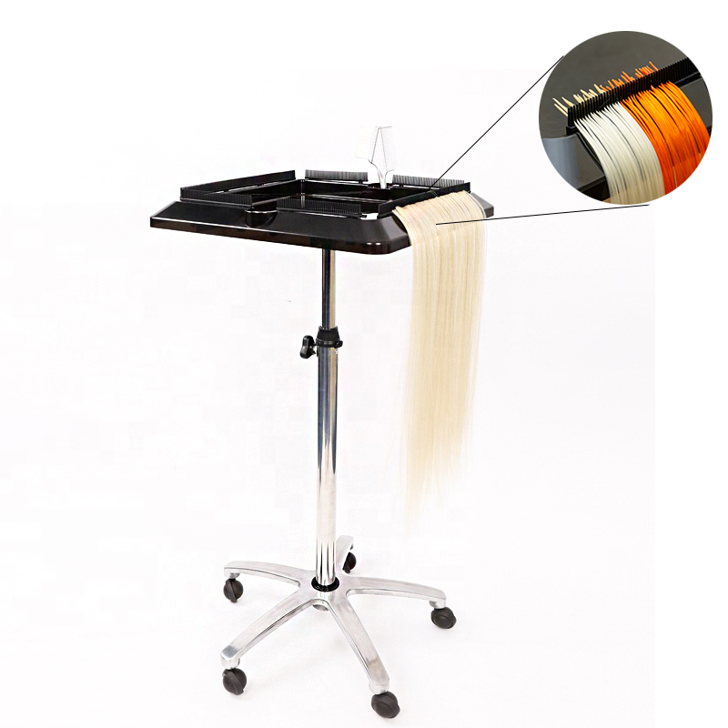 Barber shop professional salon hairdressing hair extension mobile rolling trolley carts hair extension trolley