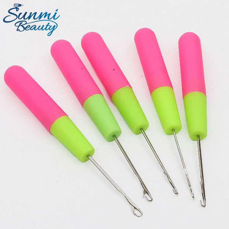 Large Latch Plastic Crochet Needle Hair Hook Needle Hair Extension and Sweater Knitting Tools